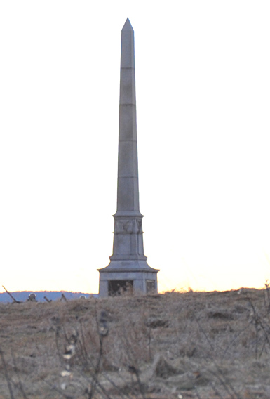 The U.S. Regulars monument in Gettysburg